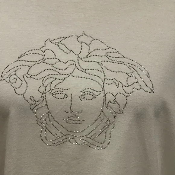 NWT Versace Medusa studded embellished logo Tshirt tee - Picture 3 of 9